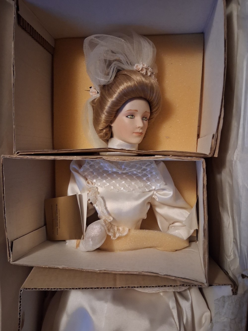 Franklin Heirloom Porcelian Bride Doll